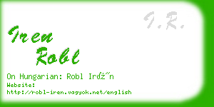 iren robl business card